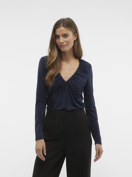 Produktbild Vero Moda Vmhanna Bianca Ls V-Neck Top Jrs Pop2 Top (XS)