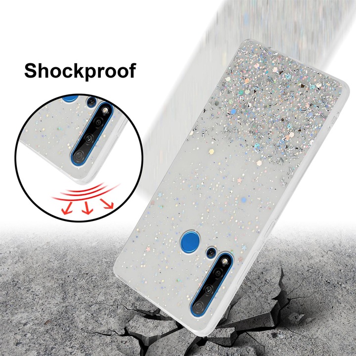 Actual product image Cadorabo TPU cover sparkling glitter (Huawei Nova 5i, Huawei P20 Lite (2019))