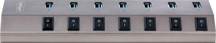 Produktbild StarTech com 7-Port Self-Powered USB-C Hub with Individual On/Off Switches, USB 3.0 5Gbps Expansion (USB-B, 7 Ports)