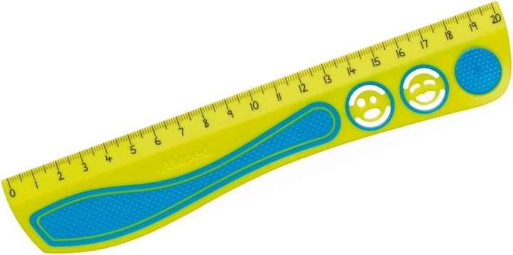 Actual product image Maped Kidy Grip flat ruler, 200 mm, plastic (200 mm)