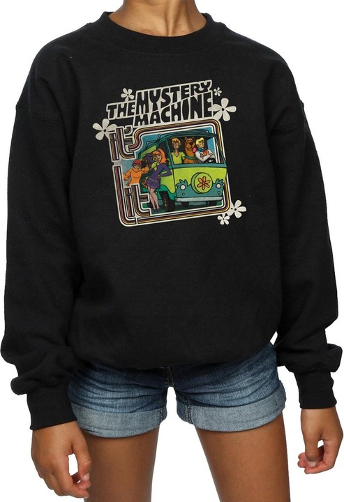 Actual product image Scooby Doo Girls Mystery Machine Sweatshirt (128)