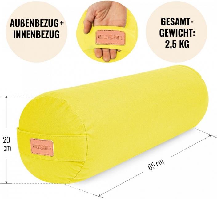 Actual product image Gorilla Sports Yoga Bolster