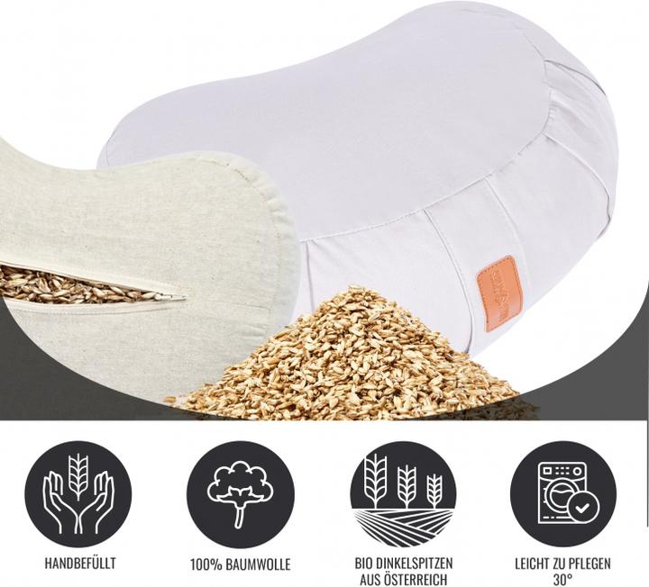 Image du produit Gorilla Sports Oreiller en forme de croissant pour le yoga (19 cm)