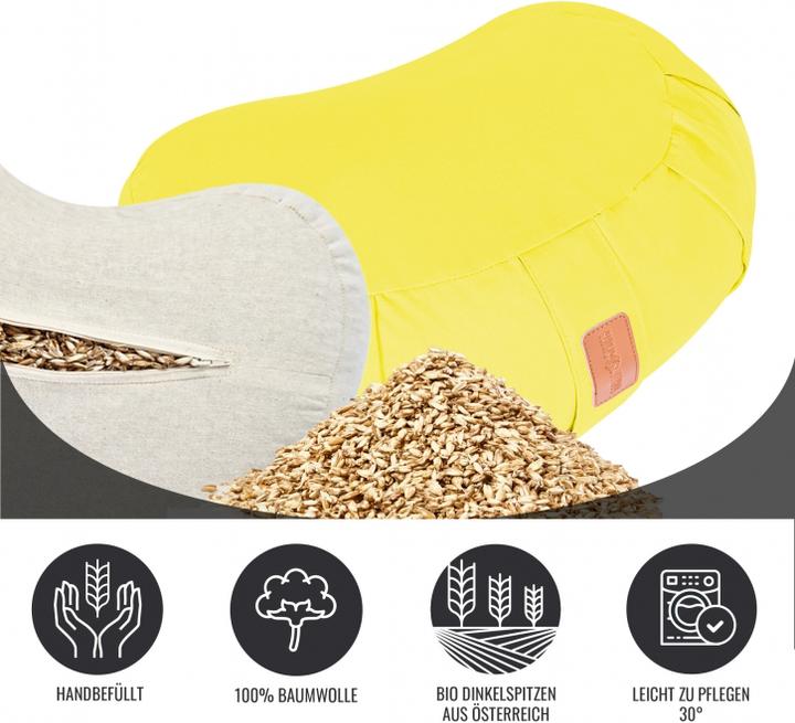 Image du produit Gorilla Sports Oreiller en forme de croissant pour le yoga (19 cm)