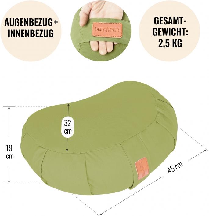 Actual product image Gorilla Sports Yoga crescent pillow (19 cm)