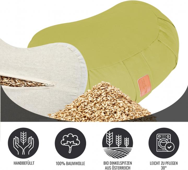 Immagine prodotto Gorilla Sports Cuscino a mezzaluna yoga (19 cm)