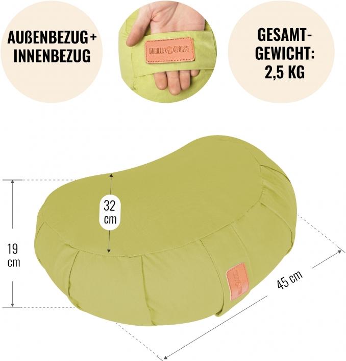 Immagine prodotto Gorilla Sports Cuscino a mezzaluna yoga (19 cm)