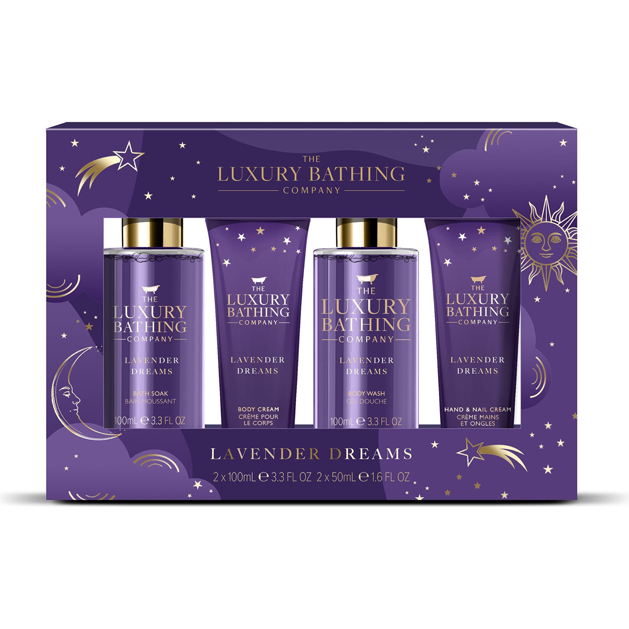 Grace Cole Lavendel Körperpflege-Geschenkset - 4 Stück (Körperpflegeset) (87135)