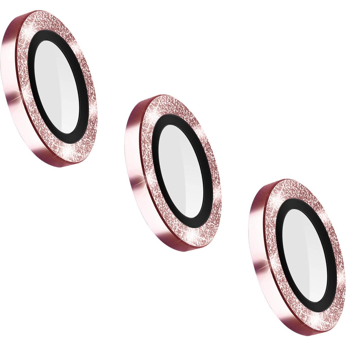 Thumbnail - Enkay 3x Glitter Objektivschutzfolien (3 Stück, Samsung Galaxy S21), Smartphone Schutzfolie, Rosa