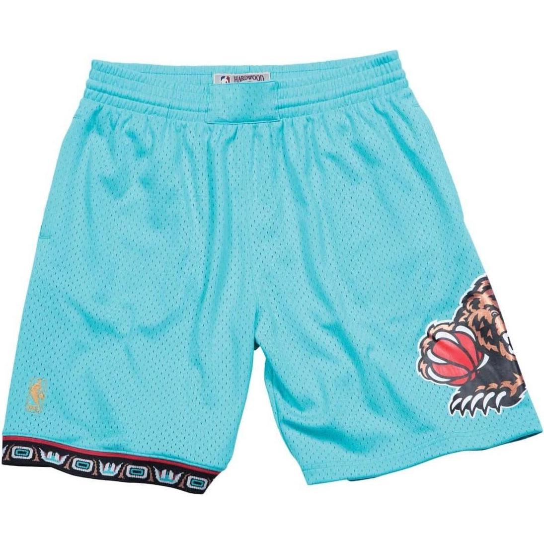 Mitchell & Ness, Herren, Shorts, M&N Vancouver Grizzlies Road 1996-97 Swingman Shorts - XL, Türkis, (XL)