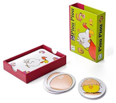 Image du produit Djeco Jeu de cartes Piou Piou (Français, Allemand, Néerlandais, Italien, Danois, Anglais)