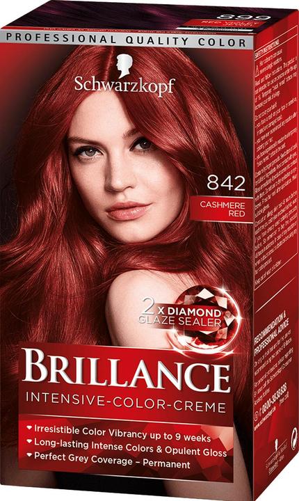Schwarzkopf Brillance (842 Kaschmir Rot)