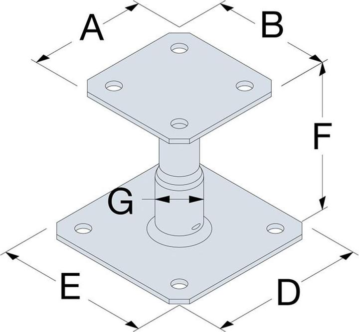 Image du produit Simpson Sst SST Pied de support APB100/150Z (Pied de support, 1 pcs)