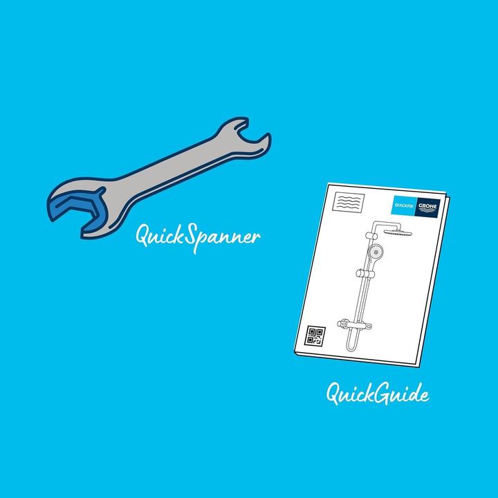 Produktbild Grohe Vitalio Start System 250 Duschsystem mit Thermostatbatterie und Vitalio Start 110 Handbrause, inkl.