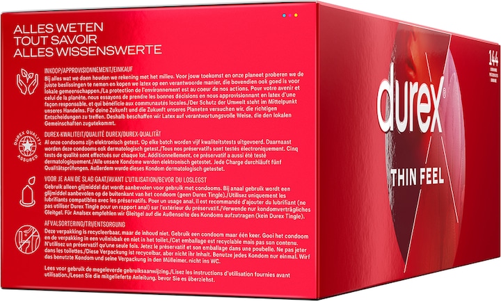 Image du produit Durex Condoms Thin Feel - 144st (144 pcs)