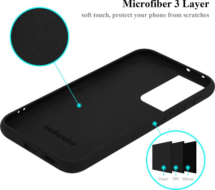 Actual product image Cadorabo TPU Liquid Silicone Case Cover (Samsung Galaxy S22 Ultra)