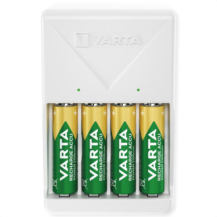 Productafbeelding Varta Plug Charger (1 Pcs., AA, 1600 mAh, Oplaadbare batterijen + lader)