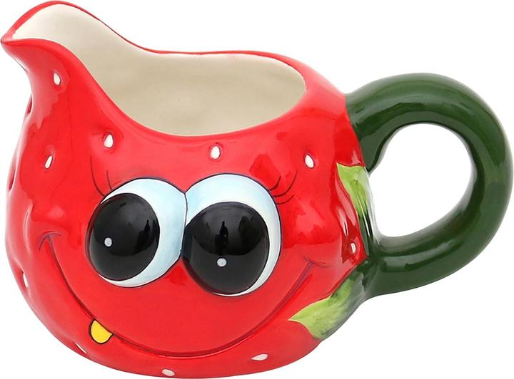 Produktbild neuetischkultur Milchkännchen mit Gesicht Erdbeere (0.75 l)