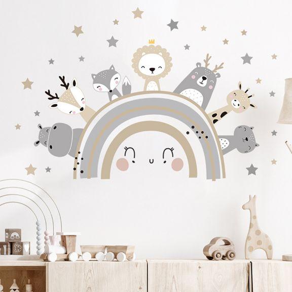 Image du produit Konjac Sponge ROOM Decor SIPO-WS63030 NAKLEJKI NA ŚCIANĘ ZWIERZETA MIX