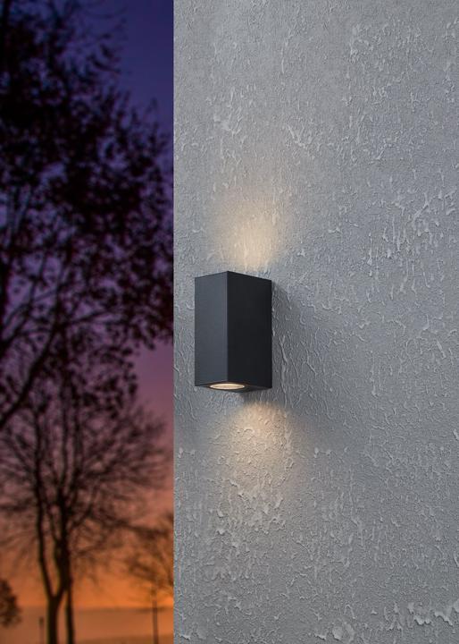 Produktbild EGLO 900276 JABAGA LED Aussen-Wand-/Deckenleuchte 2x4,6W Schwarz IP44 (GU10, IP44)