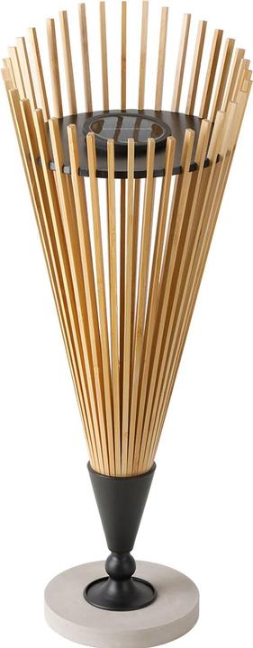 Produktbild Ideoon Dekorative Solar-Laterne 60cm aus Bambus: Moderne Solarleuchte für den Garten