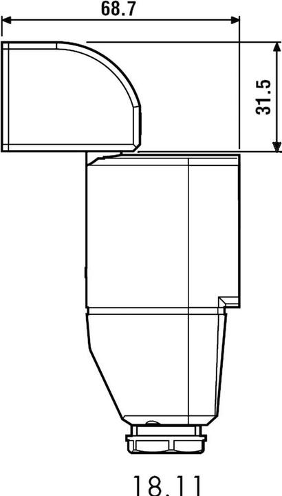 Produktbild Finder IR-Bewegungsmelder 10 A, Serie 18 18.11.8.230.0000 Betriebsspannung 230 V/AC Öffnungswinkel 1 (8 m)