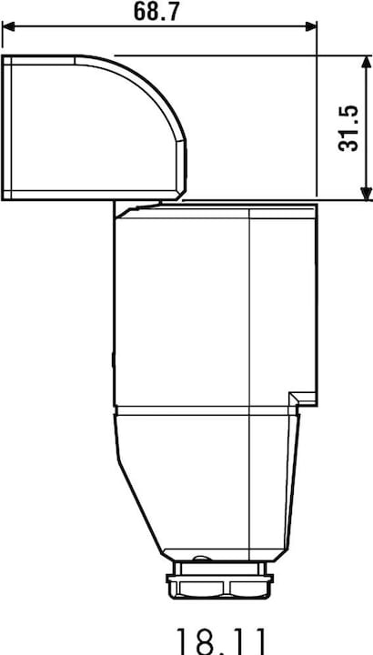 Immagine prodotto Finder Rivelatore di movimento IR 10 A, serie 18 18.11.8.230.0000 Tensione di funzionamento 230 V/AC (8 m)