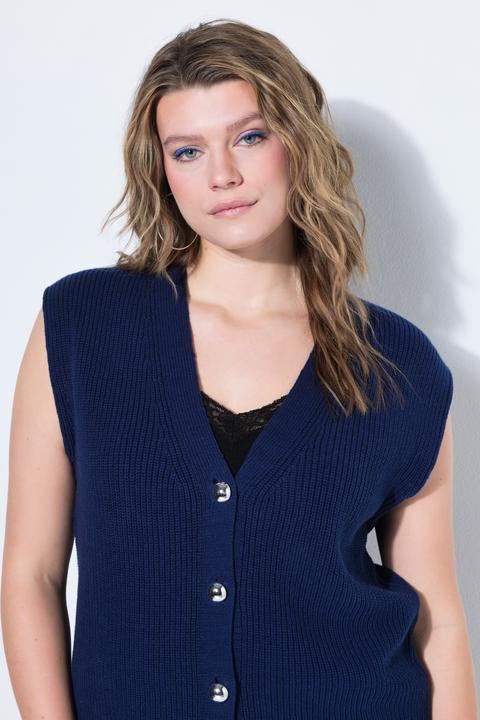 Actual product image Studio Untold Strickweste, oversized, V-Ausschntt (50)