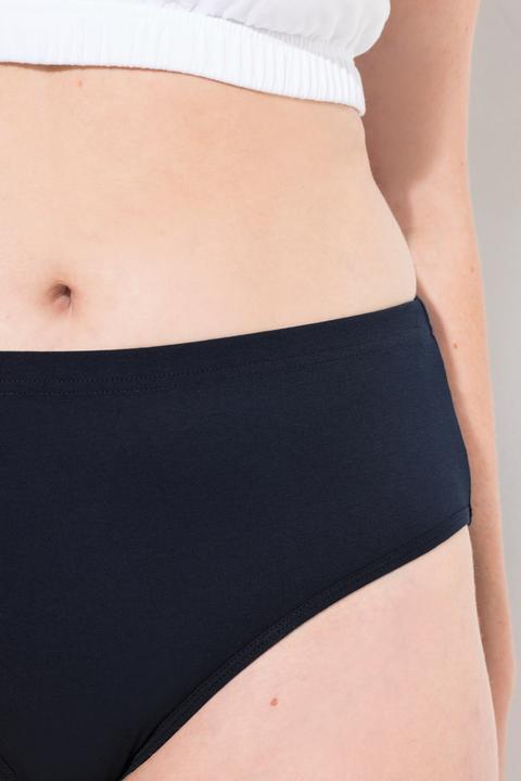 Image du produit Ulla Popken Culottes, lot de 2, rayé/uni, coton biologique (60)