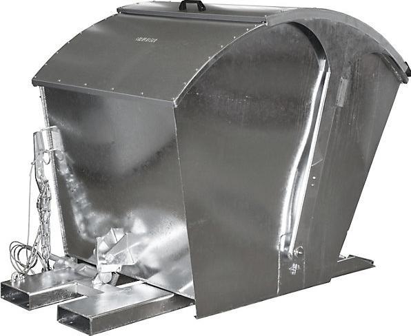 Produktbild eurokraft pro Kippbehälter mit Runddeckel (1000 l)