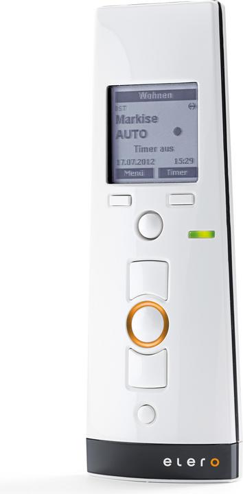 Elero TempoTel2 10-Kanal Handsender BIDI m.integr. Zeitschaltuhr, reinweiss inkl