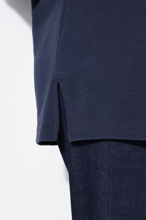 Actual product image Ulla Popken Cross Ribbed 3/4 Sleeve Turtleneck Sweatshirt (46, 48)