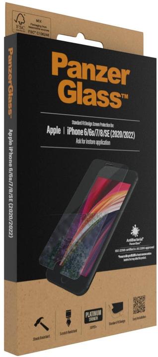Actual product image PanzerGlass standard fit (1 pcs., Apple iPhone 6, Apple iPhone 6s, Apple iPhone 7, Apple iPhone 8, Apple iPhone SE (2nd Gen), Apple iPhone SE (3rd Gen))