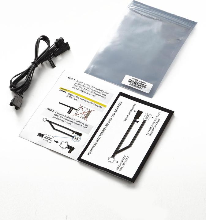 Actual product image Phanteks 4-Pin RGB LED Adapter Cable (RGB)