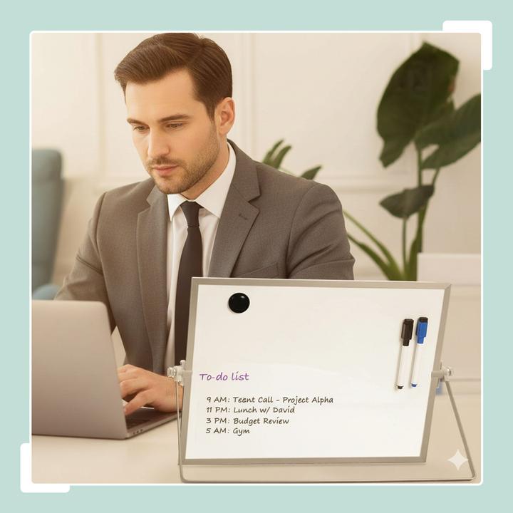Image du produit Relaxdays Whiteboard Tisch (20 x 20 cm)