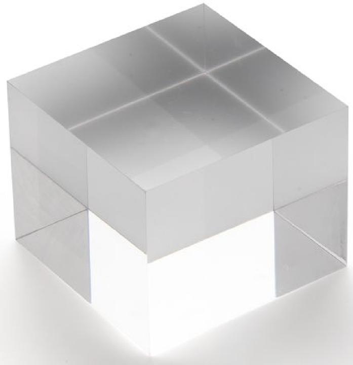 Actual product image Deflecto Acrylic Cube