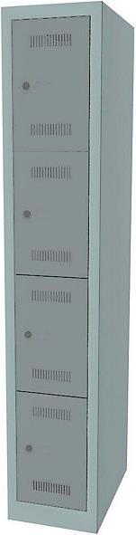 Produktbild Bisley MonoBloc™ Schliessfachschrank, 4 Fächer je Abteil