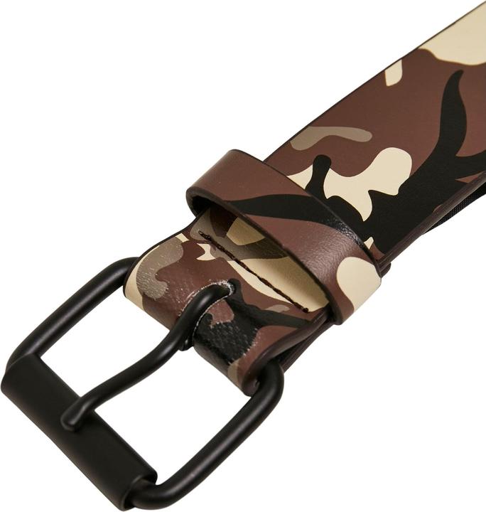 Actual product image Urban Classics Synthetic Leather Camo Belt - 16373 (S, M)
