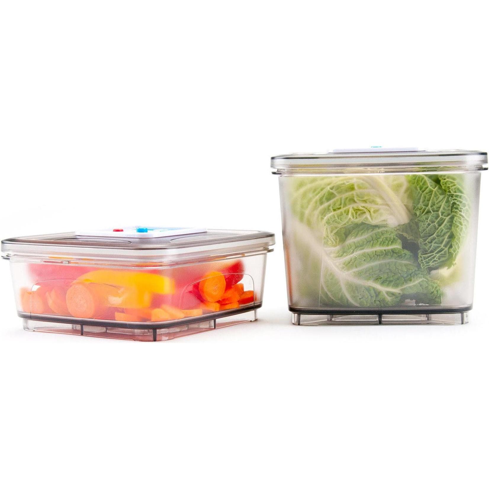 Gastroback Vakuumierbehälter mit Deckel Set, Vorratsbehälter, Transparent