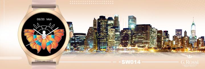 Immagine prodotto Gino Rossi Damen-SMARTWATCH G.Rossi SW014G-3 Roségold, Silikonarmband