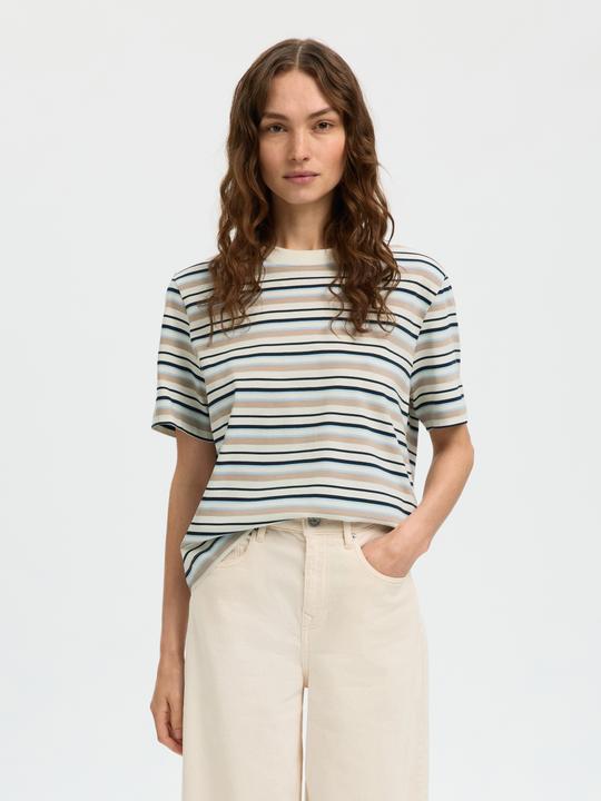 Immagine prodotto Selected Slfessential Ss Striped Boxy Tee Noos (L)