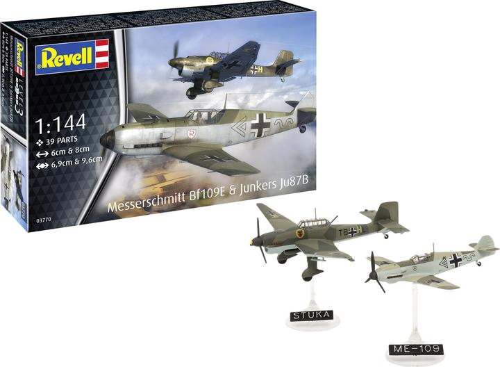 Actual product image Revell Messerschmitt Bf109E & Junkers Ju87B Stuka