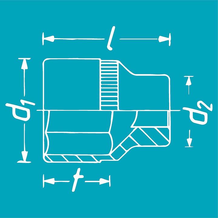 Productafbeelding HAZET Externe zeskantbussen (19 mm, 12 mm, 14 mm, 16 mm, 10 mm, 18 mm, 17 mm, 11 mm, 15 mm, 13 mm)