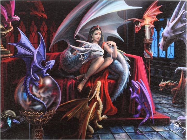 Produktbild Anne Stokes Drachen Charme Leinwand Plakette