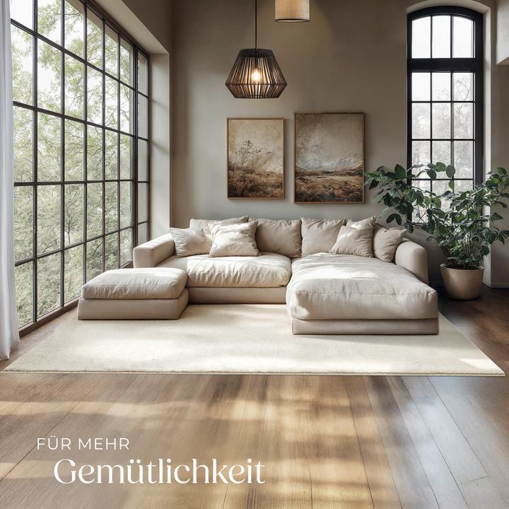 Produktbild tectake Kurzflorteppich Soft Zone (160 x 230 cm)