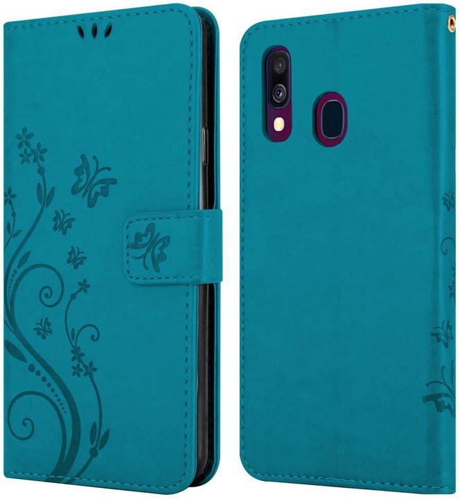Actual product image Cadorabo Flower Book Cover (Samsung Galaxy A40)