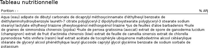 Valori nutrizionali e ingredienti Bioearth Lait solaire spray SPF 25 (Spray solare, SPF 25, 150 ml)
