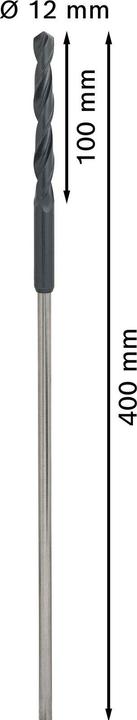 Produktbild Bosch Professional Zubehör PRO Wood HSS Installationsbohrer, 12 x 100 x 400 mm (8 mm)