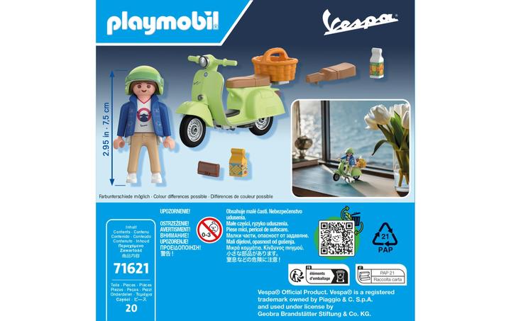 Actual product image Playmobil 1969 Vespa 150 Sprint Veloce (71621, Playmobil City Life)