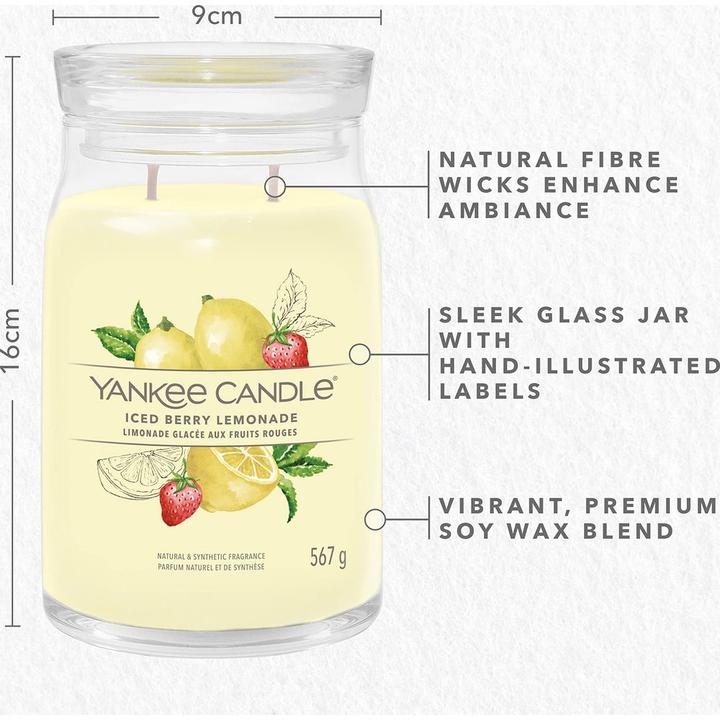 Actual product image Yankee Candle Duftkerze Iced Berry Lemonade Signature Large Jar